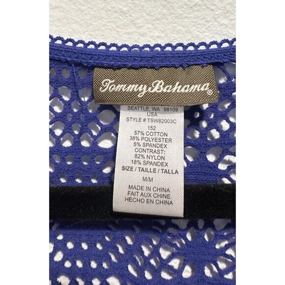 Tommy Bahama Crochet Maxi Dress Women’s Size Medium Resort Wear Swim Cover Up - Picture 3 of 6